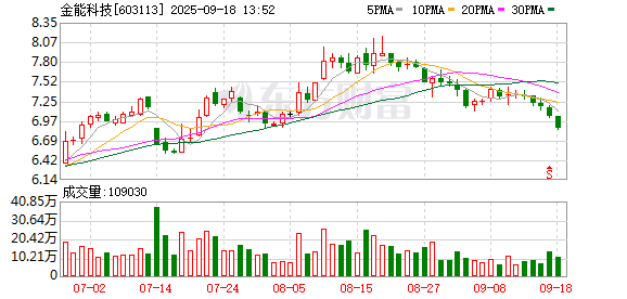 金御网 金能科技：2025年半年度权益分派实施公告