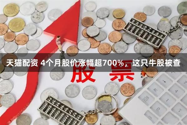 天猫配资 4个月股价涨幅超700%，这只牛股被查